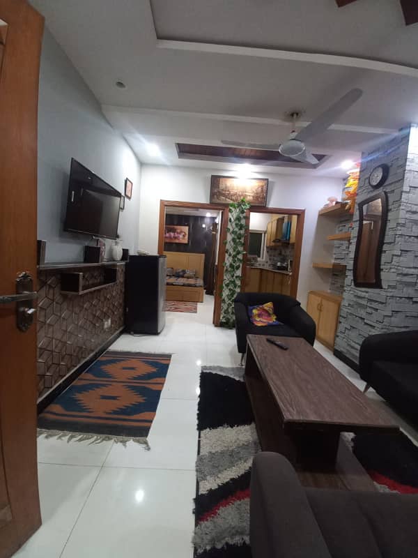 Fully furnished apartments available for rent 1bedroom with attached bathroom TV lounge kitchen 2