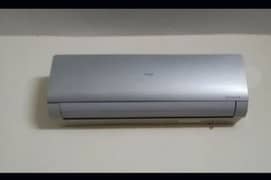 Haier 1.5 ton DC inverter heat and cool grey colored