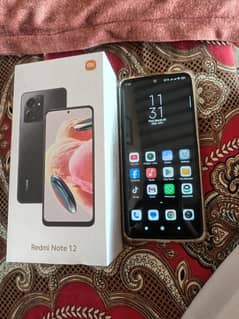 Redmi note 12 8/128 PTA Approved Black Color