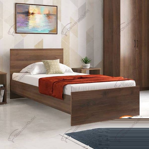 Single wooden bed | Bed Set 3