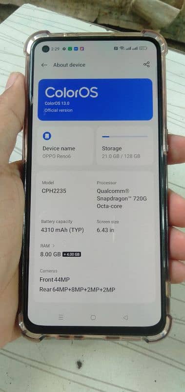 Oppo Reno 6 Best Condition 3