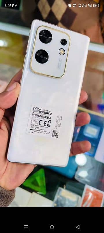 infinix zero 30 pearl white 1