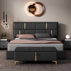 Double bed | wooden bed | Furniture