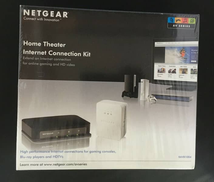 Netgear Powerline AV Home Theater Internet Connection Kit 0