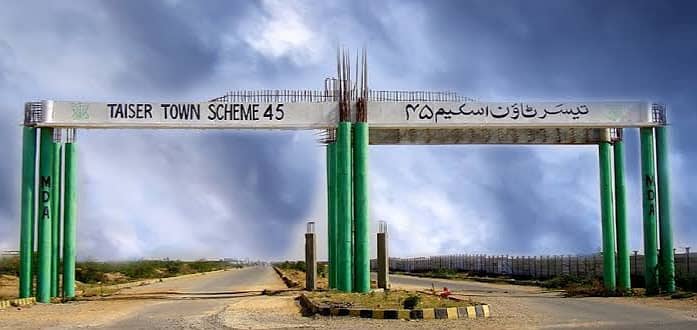 80 Sq. Yd. Plot For Sale At Sector 81/4 Taiser Town Phase-1 Scheme 45 Karachi 0