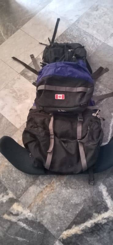 Backpack+water bag for travellers and Hikers 0