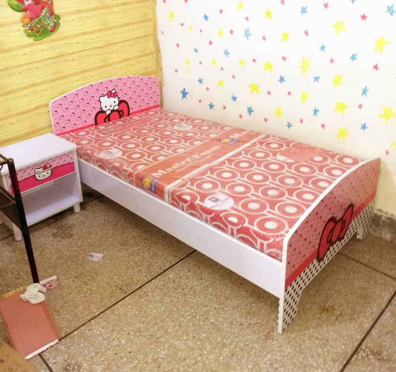 Hello Kitty Single Bed for Girls, New Style Kids Beds By Furnisho 0