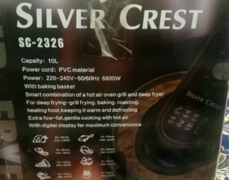 Silver Crest oven almost new 1