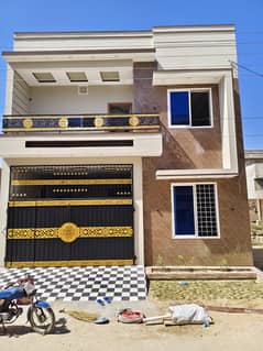 Al Raheem town Rafi qamar road New brand Spanish 5 Marly proper double story house for sale