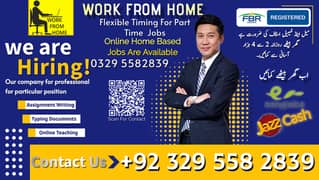 Assignment Job / Part Time Full Time Job / Job for male and female