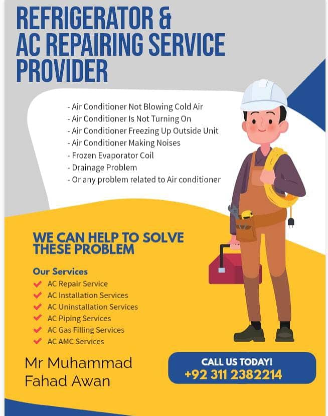 AC Technician/Ac repair & services/Ac Maintenance/All services karachi 0