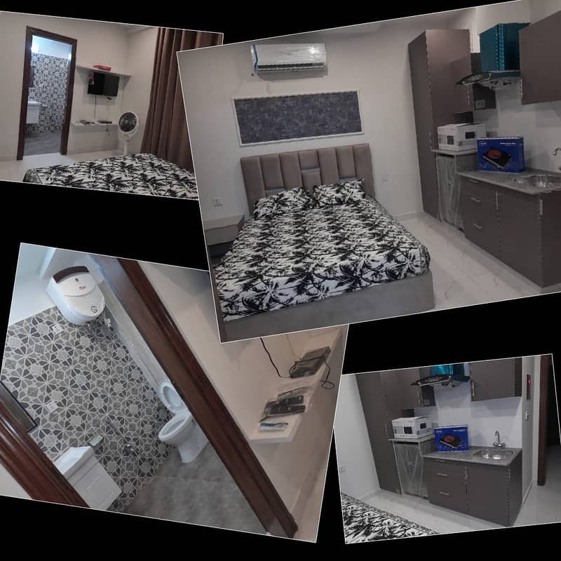 LUXURY FURNISHED STUDIO APARTMENT FOR SALE MOST PRIME LOCATION OF BAHRIA ON INVESTOR RATE 0