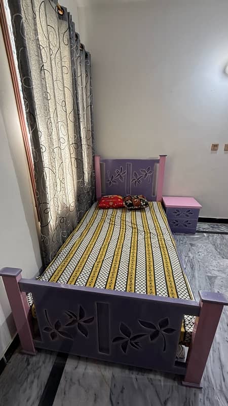 Single Bed with Dressing and Computer table 0