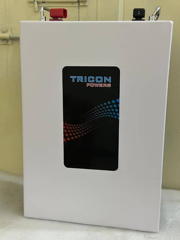 Tricon powers lithium batteries 24V / 48V.  Available in 70 to 300Amp 4