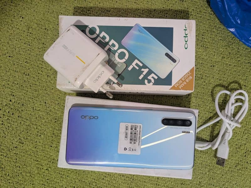 oppof15 new set hom used box charger pta proved 1