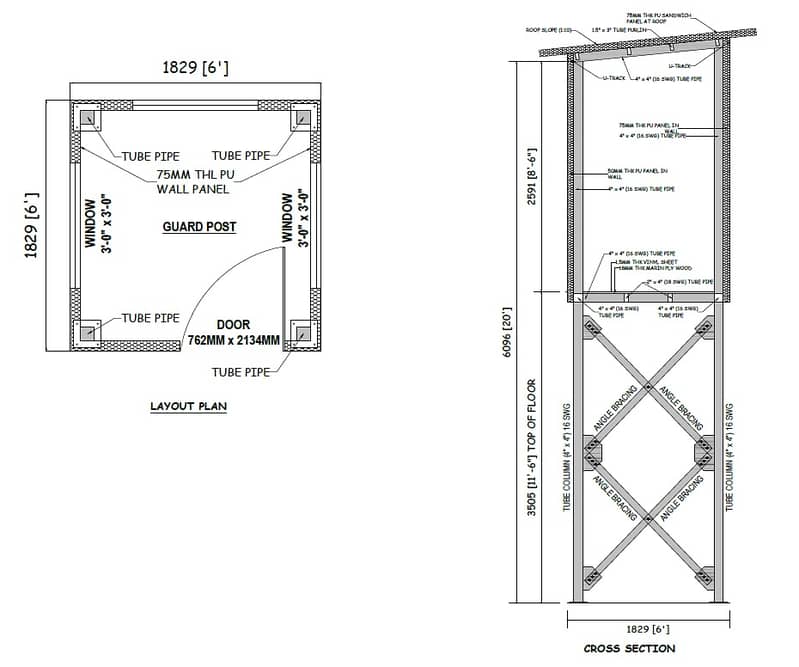 Peb shed / Containers Drawings / Steel Structure 2