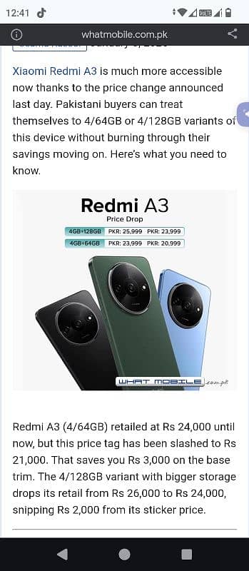 redmi A3 4 64 WhatsApp 03247527811 3