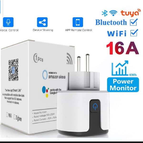 Smart wifi socket plug power monitoring (Free delivery) 1