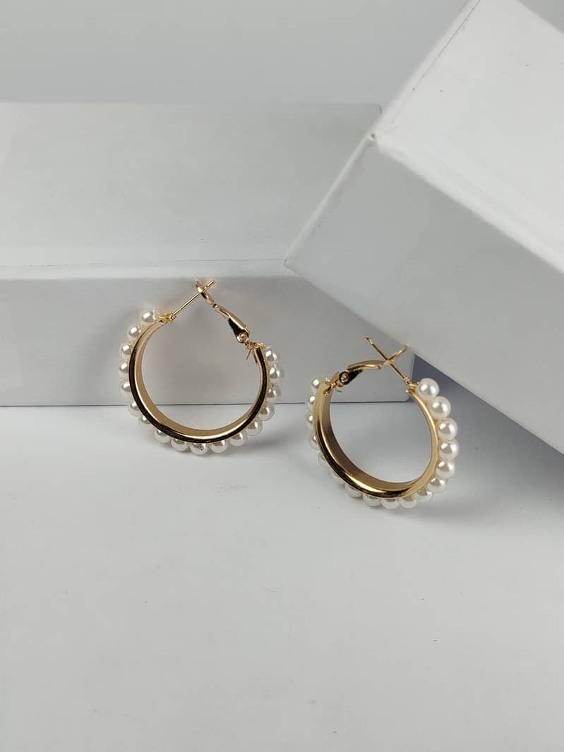 Regal Pearl Hoops 2