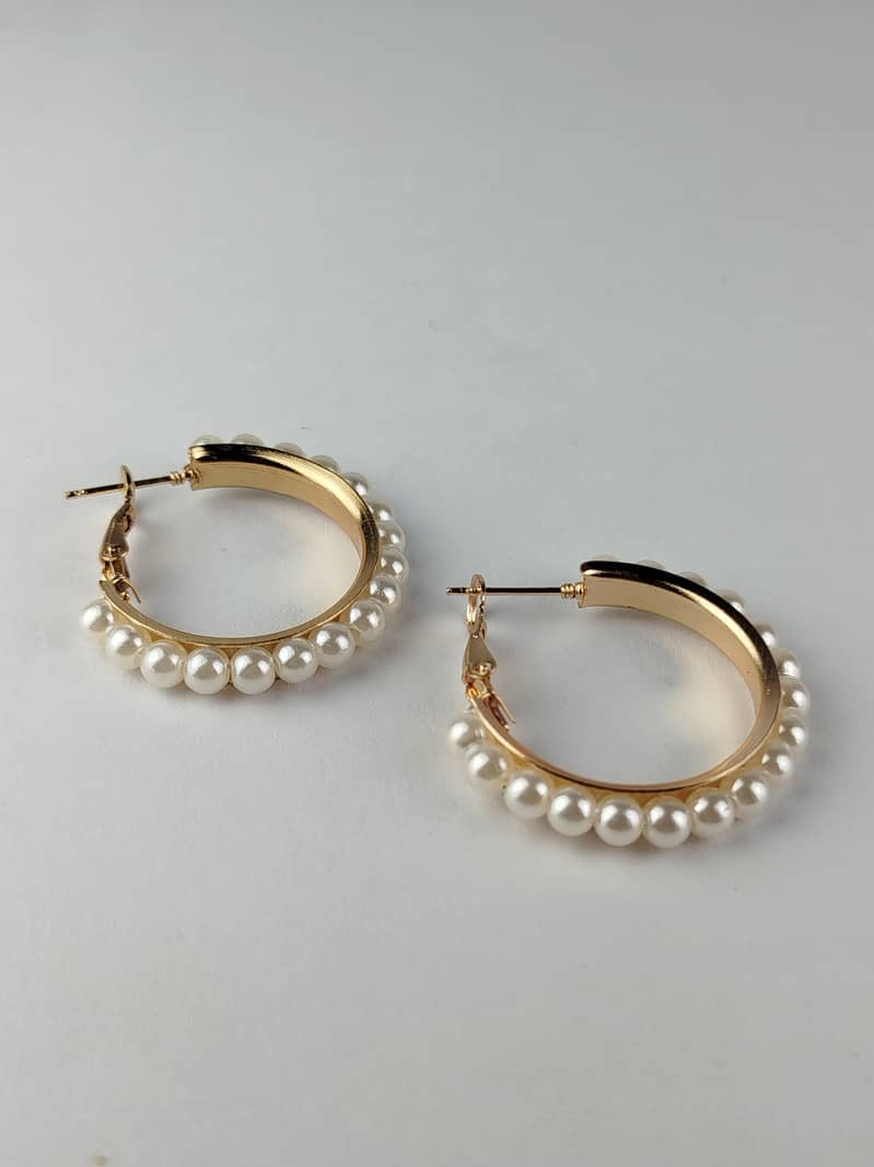 Regal Pearl Hoops 3