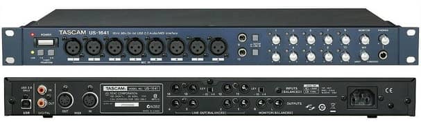 Tascam US1641 interface - Best sound card for instruments recording.