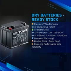 Dry Batteries Ready Stock Available