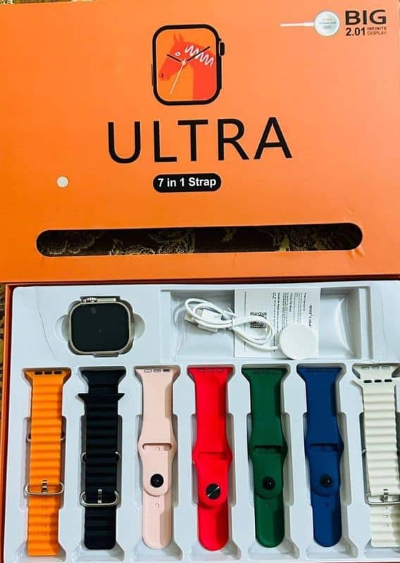 Ultra Smart Watch 7 Straps in 1 Watch 5