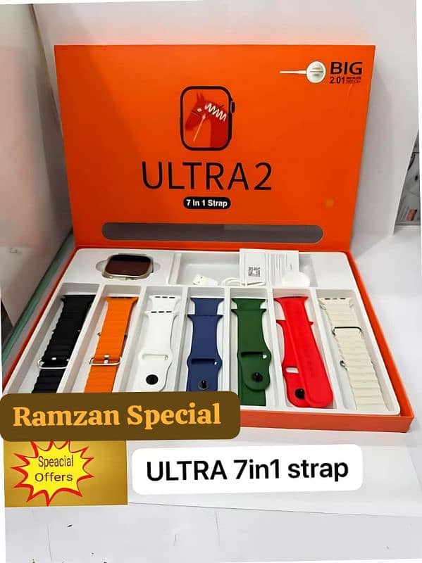 Ultra Smart Watch 7 Straps in 1 Watch 6