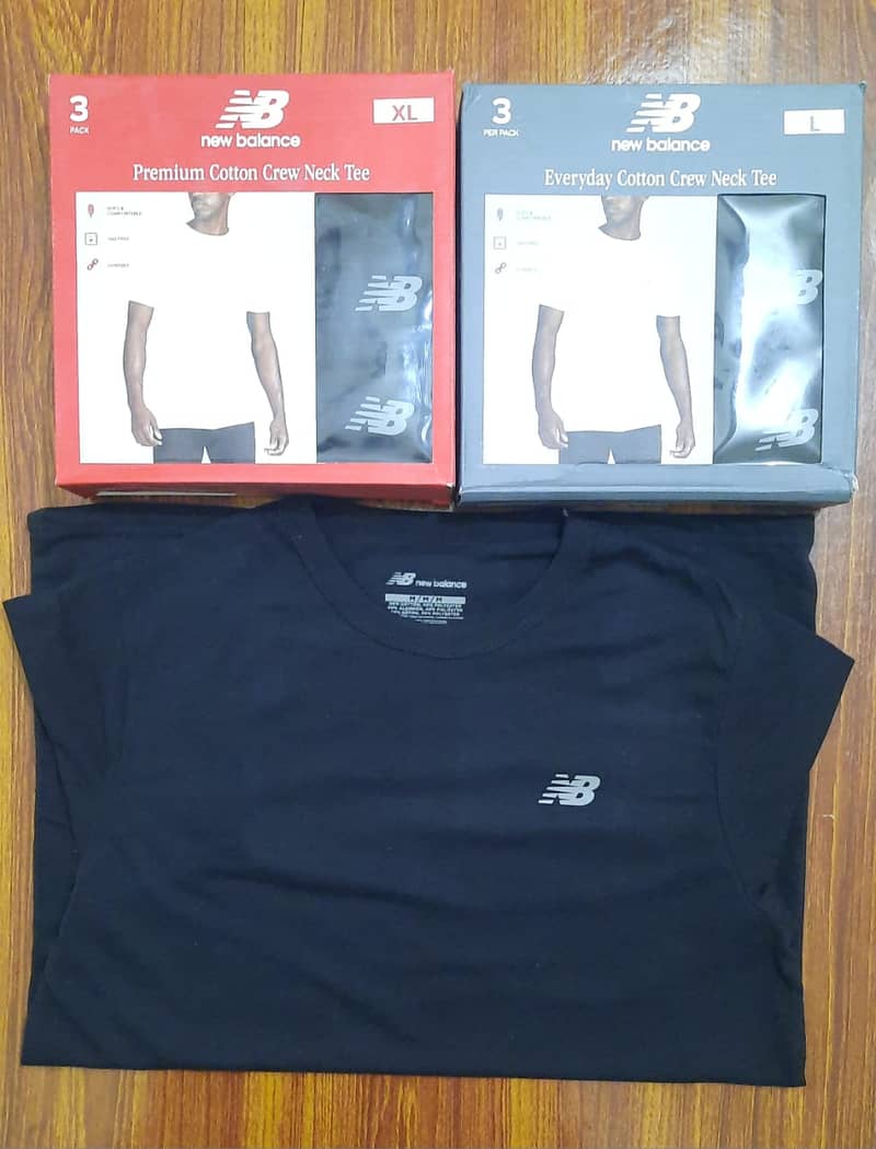  New Balance Crew Neck T-Shirts – Box Pack of 3 (Only 1400 PKR!)  2