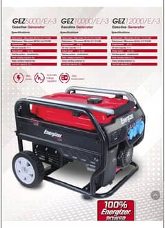 Gasoline Generators For Sale Energizer USA & Honda Japan