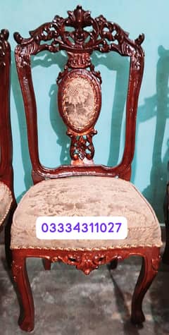 chair /Chinoti Wooden chairs /bedroom chairs /solid chair/6 chair pair