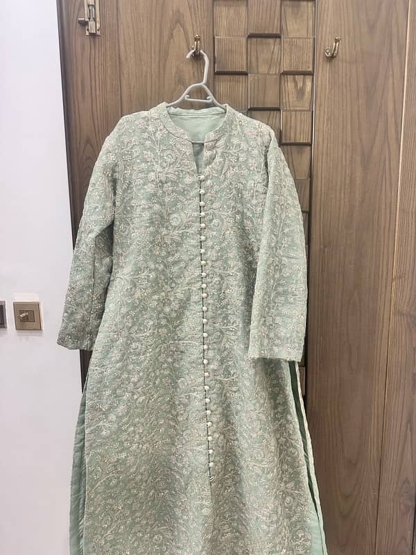 2pc maria b khaadi net gown 2