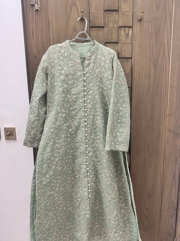 2pc maria b khaadi net gown 3