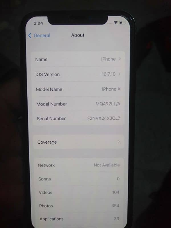 Iphone X 256 GB non PTA  With box and charger 4