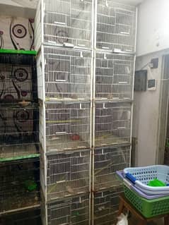 Cages for Java and Lovebirds