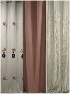 3pc Brand New Curtains with pipes