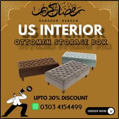 Puffy | ottomen storage box | puffy set | 3 seater ottoman | Stool