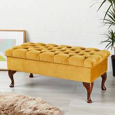 Puffy | ottomen storage box | puffy set | 3 seater ottoman | Stool 3