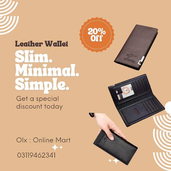 *cards carry Wallet | Mens luxury leather wallet |Original cow leather 0