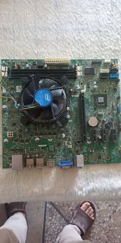 Dell mother board with processor and case