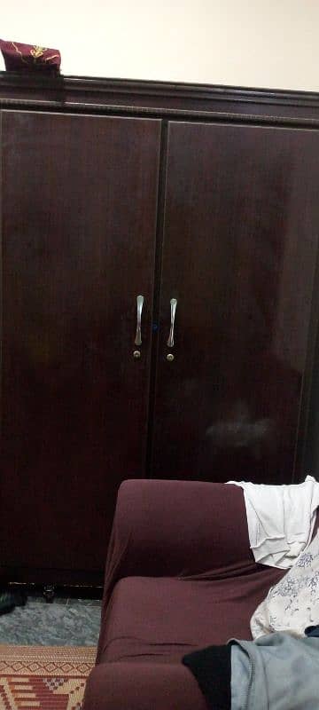 double door wooden almari 0