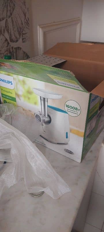 philips meat mincer original complete box 6