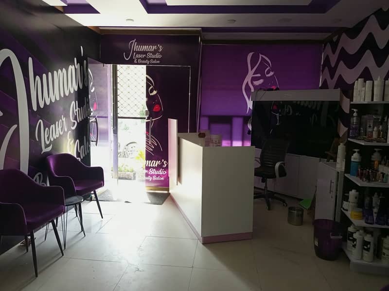 Ground Floor and Basement Ready Beauty Parlour Is Available For Rent 11