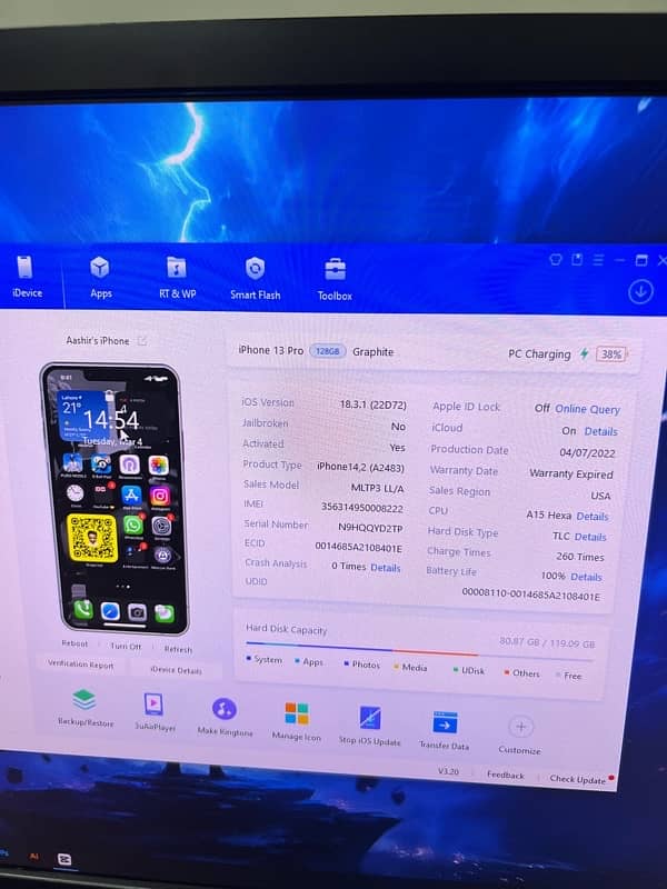 iphone 13 pro jv 128 gb price negotiable 5