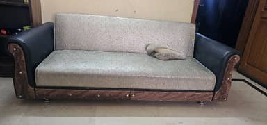 slightly used sofa cum up for sale