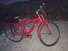 red sport bicycle