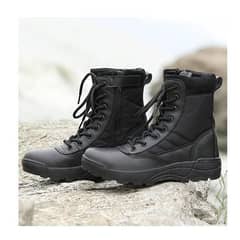 Men's synthetic leather casual calf-boots black swar