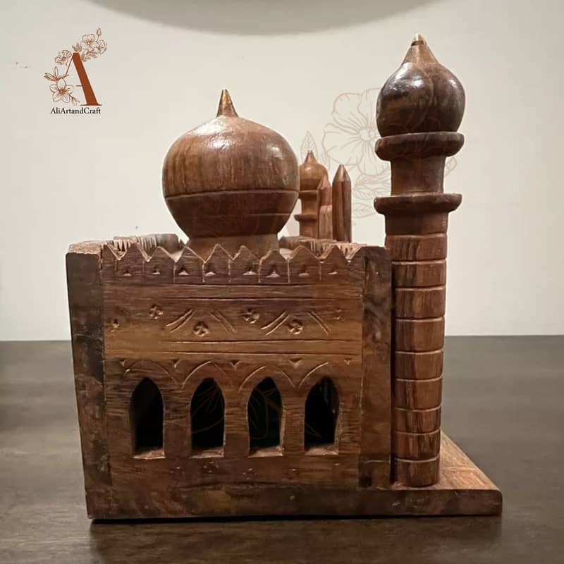 wooden Shahi Mosque Wooden Handmade Badshahi Mosque. 1