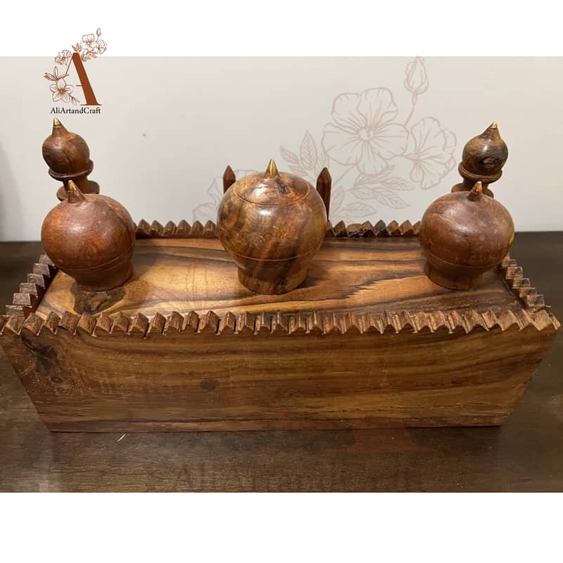 wooden Shahi Mosque Wooden Handmade Badshahi Mosque. 2