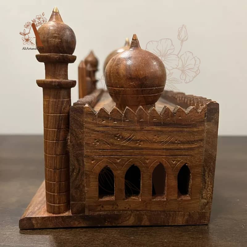 wooden Shahi Mosque Wooden Handmade Badshahi Mosque. 4